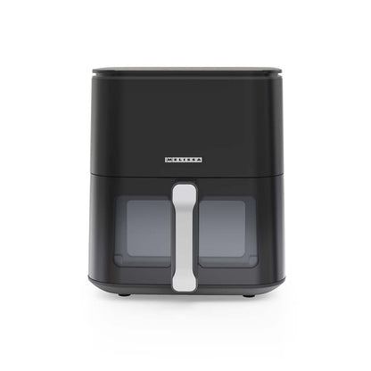 MELISSA 5L Hot Air Fryer Sleek XL for Healthy Low Fat Cooking, with Adjustable Temperature, Digital Display Control, 8 Presets and 60 Minute Timer  - Black