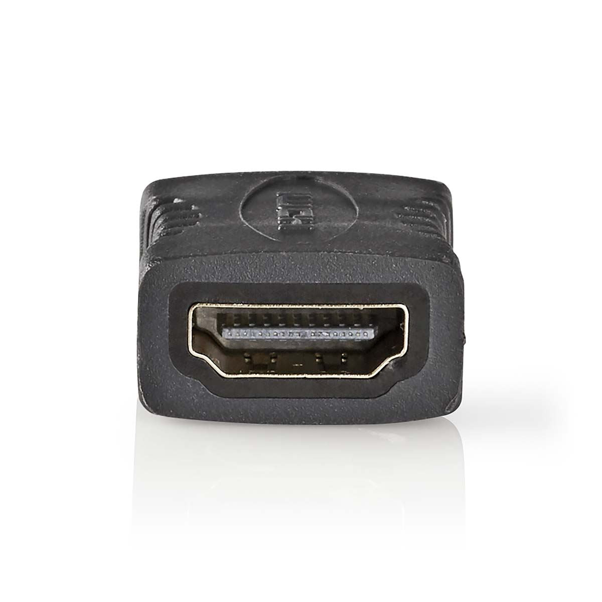Nedis HDMI™ Adapter | HDMI™ Output | HDMI™ Output | Gold Plated | Straight | PVC | Anthracite | 1 pcs | Box