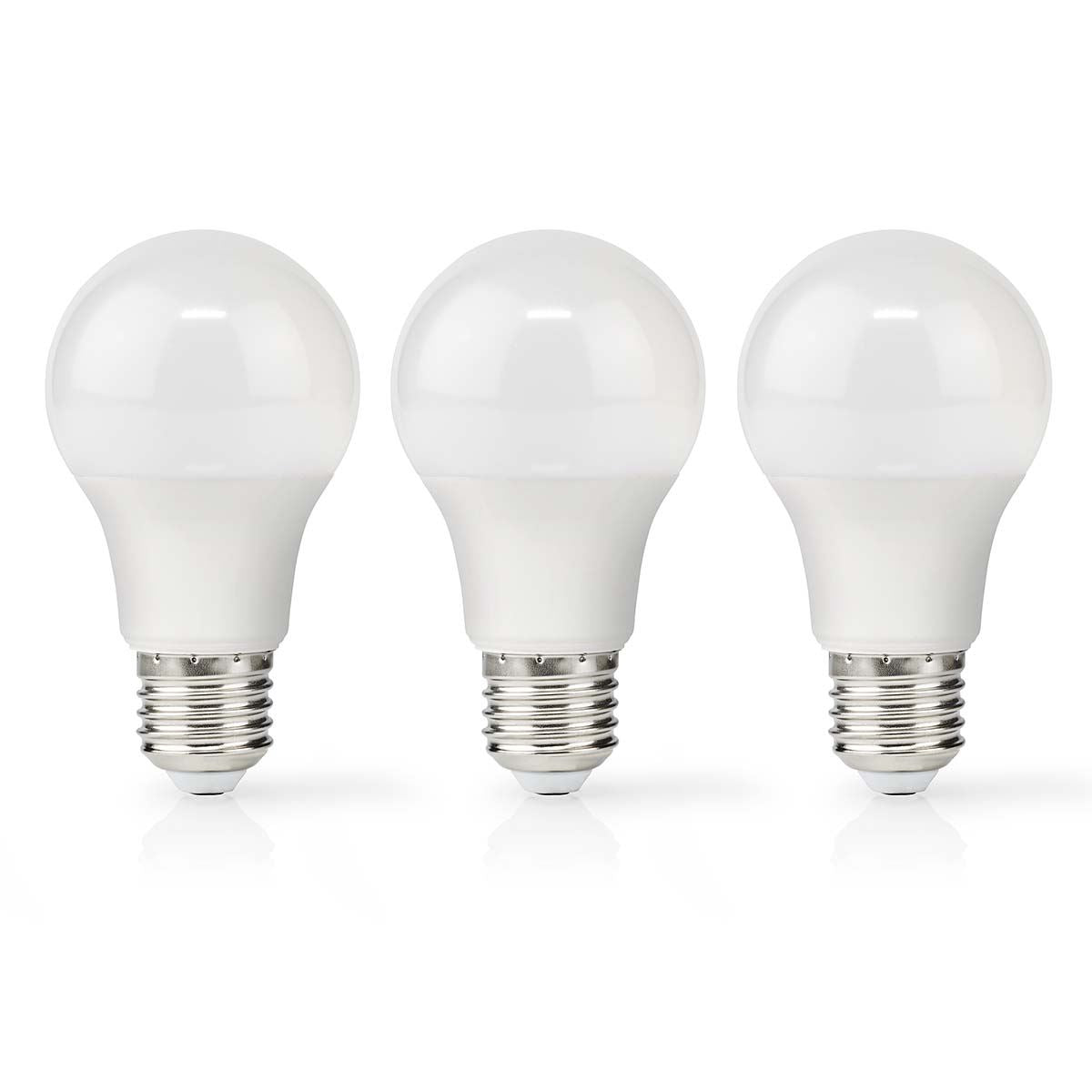Nedis LED Bulb E27 | A60 | 4.9 W | 470 lm | 2700 K | Warm White | Retro Style | Frosted | 3 pcs