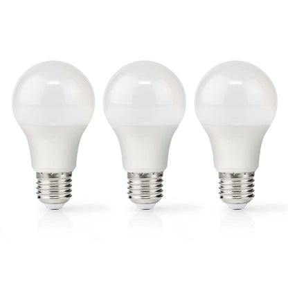 Nedis LED Bulb E27 | A60 | 4.9 W | 470 lm | 2700 K | Warm White | Retro Style | Frosted | 3 pcs