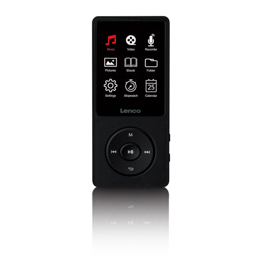 Lenco XEMIO-669BK | MP3/MP4 Player | 2.4" TFT LCD Display | 8GB | Black