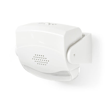 Nedis Motion Detection Alarm | Battery Powered | 3x AAA/LR03 | 80 dB | Detector range: 1.10 m | Detector angle: 10 ° | Ceiling / Wall | White