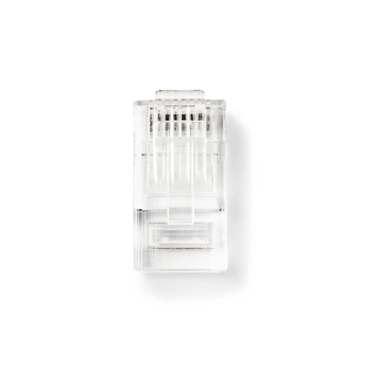 Nedis RJ45 Connector | Male | Solid UTP CAT5e | Straight | Gold Plated | 10 pcs | PVC | Transparent | Box