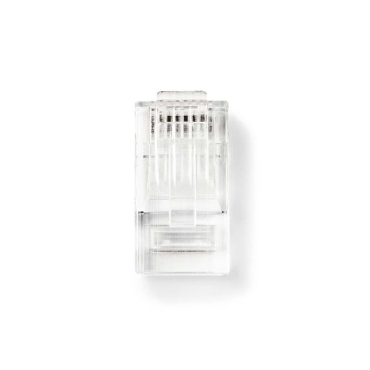 Nedis RJ45 Connector | Male | Solid UTP CAT5e | Straight | Gold Plated | 10 pcs | PVC | Transparent | Box