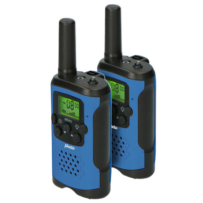 Alecto Walkie-Talkie Childrens Set | 2 Handsets | Up to 7 km | Frequency channels: 8 | VOX | up to 3 Hours | Black / Blue