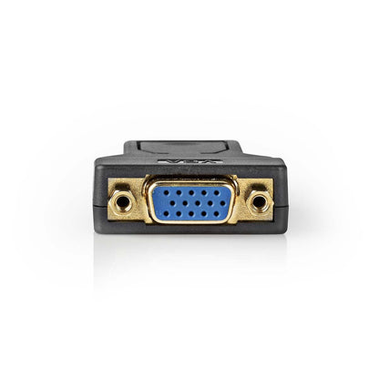 Nedis DisplayPort Adapter | DisplayPort Male | VGA Female | 1080p | Gold Plated | Straight | Round | ABS | Anthracite | Box