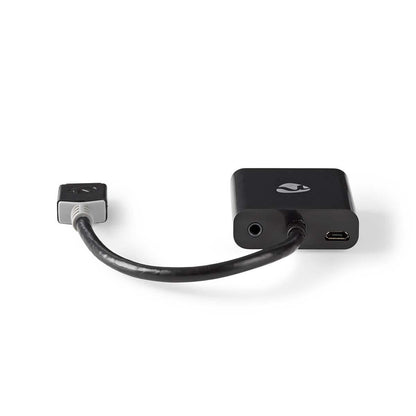 Nedis HDMI™ Adapter | HDMI™ Connector | USB Micro-B Female / VGA Female / 3.5 mm Female | Gold Plated | Straight | PVC | Anthracite | 1 pcs | Box