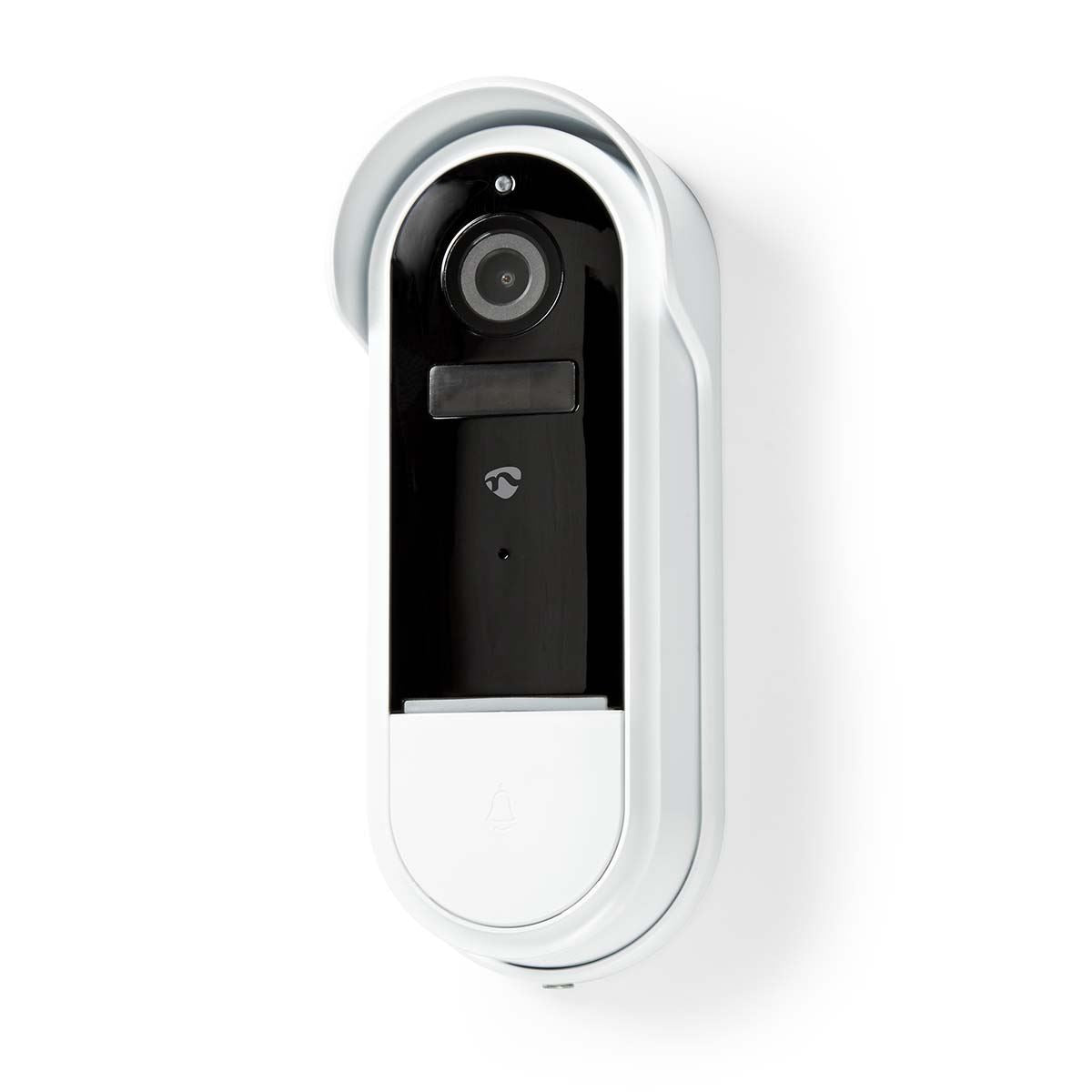 Nedis SmartLife Video Doorbell | Wi-Fi | Battery Powered / Transformer | Full HD 1080p | Cloud Storage (optional) / microSD (not included) | IP54 | With motion sensor | Night vision | White