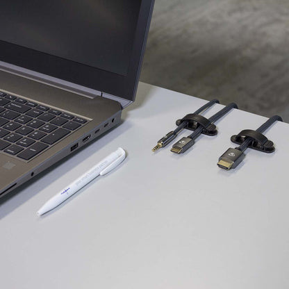 Nedis CMGC22033BK | Cable Management | Cable Clip | Locked | 3 pcs | Number of slots: 3 Slots | Maximum cable thickness: 7.5 mm | Polypropylene | Black