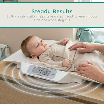 Alecto BC-30 | Digital Baby Weighing Scales, Personal Scale - Up to 20 kg with Carry Case