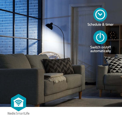 Nedis SmartLife Smart Plug | Wi-Fi | IP21 | Power meter | 3680 W | Type F (CEE 7/3) | 0 - 55 °C | Android™ / IOS | White | 1 pcs