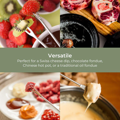 MELISSA Fondue Set | 8 Persons | 2 l | Adjustable temperature control | 1200 W | Cool touch handles | Anti-slip feet | Overheating protection
