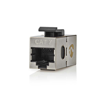 Nedis Network Coupler | CAT6a / CAT7 | Shielded | RJ45 Female | RJ45 Female | Straight | Metal | Box
