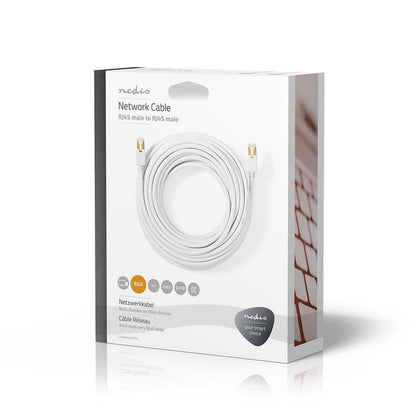 Nedis CAT6 Network Cable | RJ45 Male | RJ45 Male | S/FTP | 15.0 m | Round | LSZH / PVC | White | Window Box