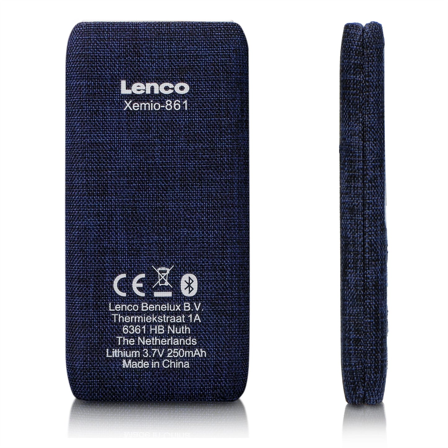 Lenco XEMIO-861BU | MP3/MP4 Player | Bluetooth® | 8GB | Micro SD Card Expansion | Blue