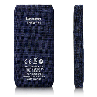 Lenco XEMIO-861BU | MP3/MP4 Player | Bluetooth® | 8GB | Micro SD Card Expansion | Blue