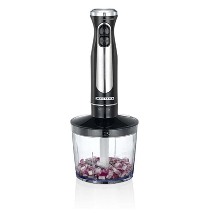 MELISSA Hand Blender 600 W | Mains Powered | Speed settings: 2-Speed Setting | Black / Silver