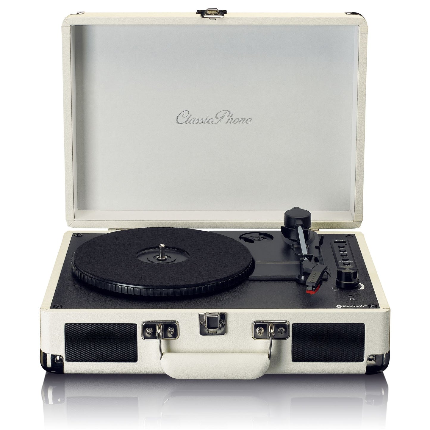 Lenco TT-115CR | Bluetooth® Turntable with built-in speakers Cream