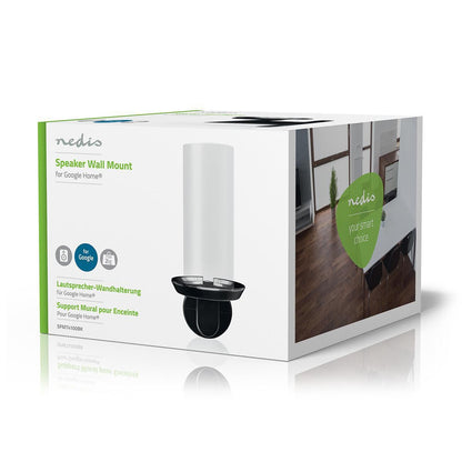 Nedis Speaker Mount | Compatible with: Google Home® | Wall | 2 kg | Fixed | Metal / Steel | Black