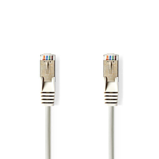 Nedis CAT5e Network Cable | SF/UTP | RJ45 Male | RJ45 Male | 7.50 m | Round | PVC | Grey | Envelope