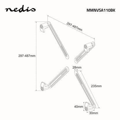 Nedis Adapter Mount Kit | 13 " | 27 " | Maximum weight: 8 kg