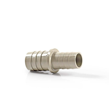 Nedis Hose Extension Adapter with 2 Hose Clips | 19 mm | 22 mm | Grey / Metal