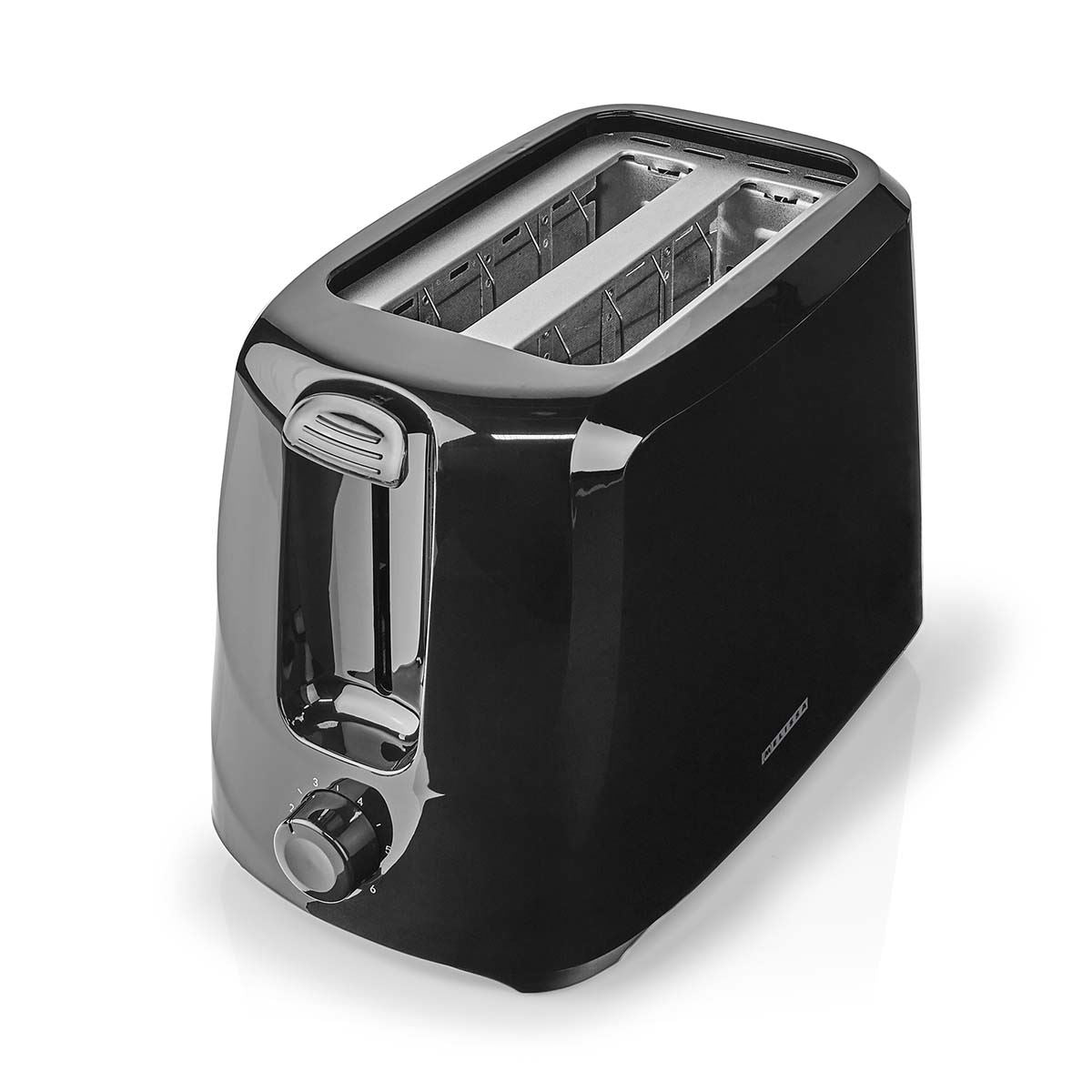 MELISSA 16140149 | Toaster | 2 Slots | 700 W | 6 Browning levels | Removable crumb tray | Cancel function | Black