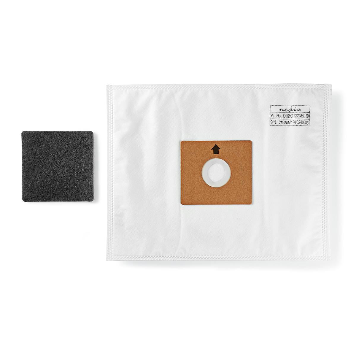 Nedis DUBG122NED10 | Vacuum Cleaner Bag | 10 pcs | Synthetic | Most sold for: Nedis DUBG122NED10 |® VCBG500 / VCBG550-Series | White