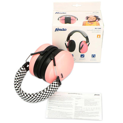 Alecto Earmuff Noise Suppressors | Sensory Overload Protection | for kids Pink