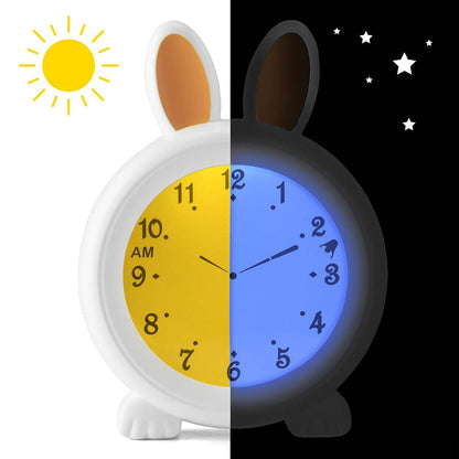 Alecto BC100BUNNY | Sleep Trainer & Night Lamp Light / Alarm Clock - Rabbit