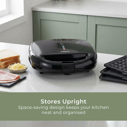 MELISSA Series Sandwich Maker | 3 Plate Set | 850W | Black