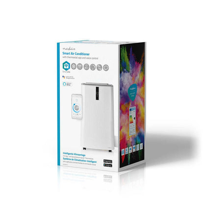 Nedis SmartLife 3-in-1 Air Conditioner | Wi-Fi | 9000 BTU | 80 m³ | Dehumidification | Android™ / IOS | Energy class: A | 3-Speed | 65 dB | White