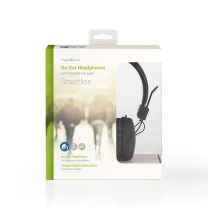Nedis On-Ear Wired Headphones | 3.5 mm | Cable length: 1.20 m | Black