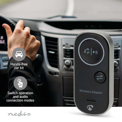 Nedis Bluetooth® Transmitter Receiver | Connection input: USB-C™ Female | Connection output: 3.5 mm | SBC | Up to 1 Device | Maximum battery play time: 8.5 hrs | Black