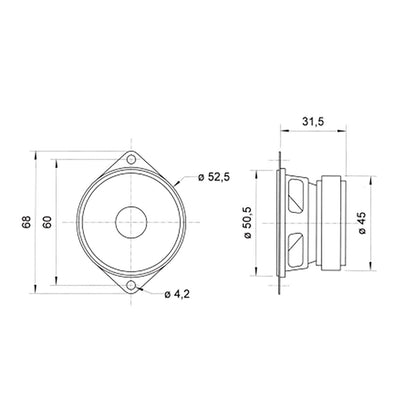 Visaton FRS 5 - 8 Ohm - 5 cm (2") full-range speaker