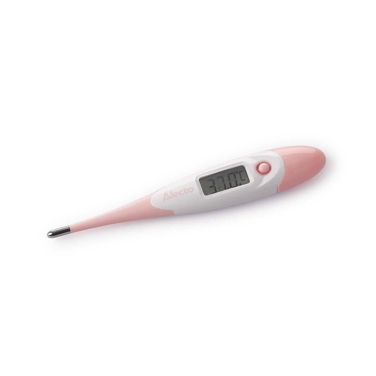 Alecto LCD Digital Medical Adult/Kids/Baby Thermometer | Pink