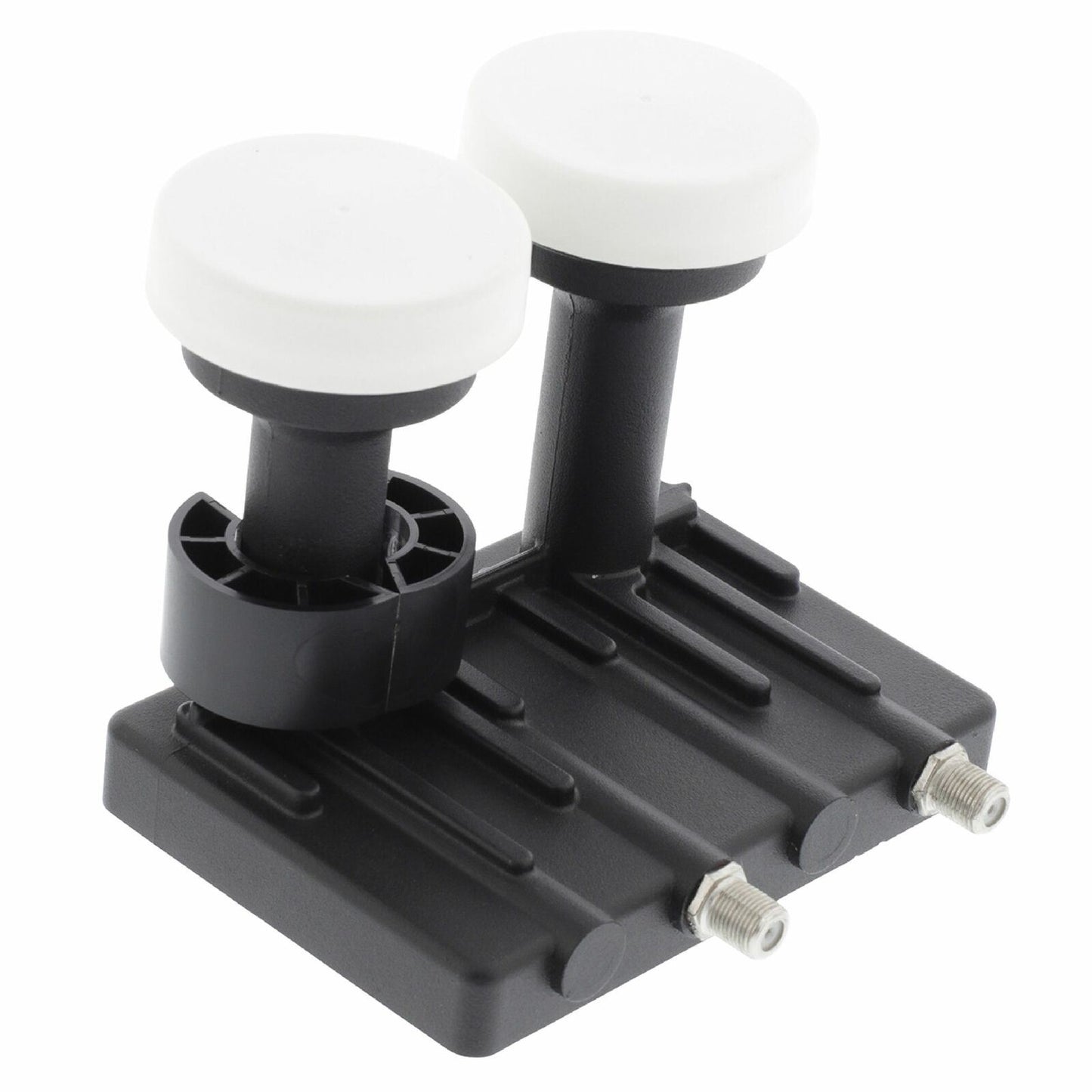 Nedis LNB | Twin Monoblock 6.0° | Output connection: 2x F-Connector | Noise figure range: 0.85 dB | Conversion gain: 52 - 67 dB | Black | Suitable for: Astra+ / Hotbird