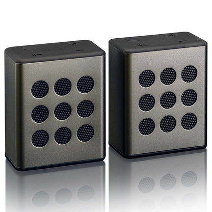 Lenco BTP-200BK | Bluetooth® Stereo Speaker Set | 8 Hours Playtime | Grey