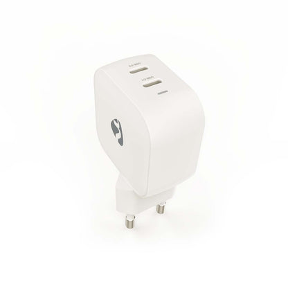 Nedis Wall Charger | 45 W | GaN | PD3.0 | Quick charge feature | 2.25 / 3.0 A | Number of outputs: 2 | 2x USB-C™ | Automatic Voltage Selection | White