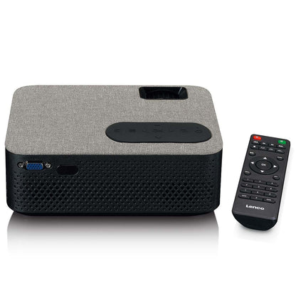 Lenco HD 720P LCD Projector with Bluetooth Grey