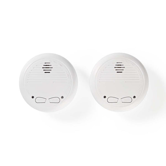 Nedis Smoke Alarm | Battery Powered | Battery life up to: 1 year | Linkable | EN 14604 | With test button | 85 dB | ABS | White