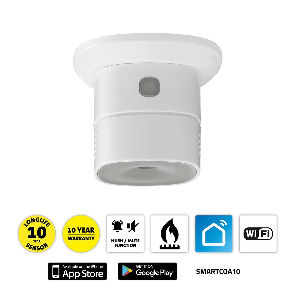 Alecto SMARTCOA10 Smart Carbon Monoxide Detector