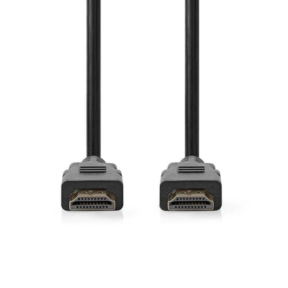 Nedis High Speed HDMI™ Cable with Ethernet | HDMI™ Connector | HDMI™ Connector | 4K@60Hz | ARC | 18 Gbps | 1.50 m | Round | PVC | Black | Label