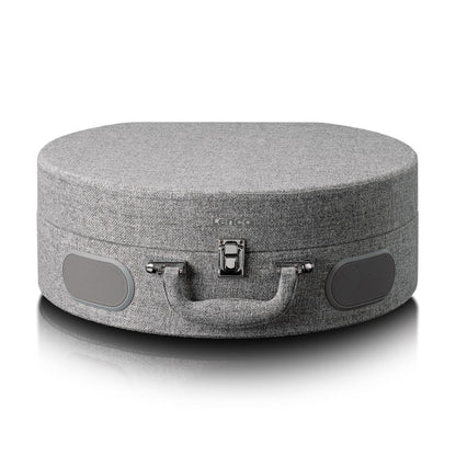 Lenco Wooden retro record player with built-in speakers, Bluetooth® and AT3600L cartridge Grey
