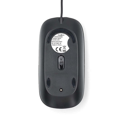 Nedis Mouse | Wired | 1000 dpi | Number of buttons: 3 | Both Handed