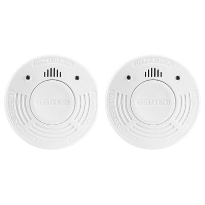 Alecto SA110 Smoke detector with Hush Button | >85 dB | 10 Year Battery Powered | EN14604:2005/AC:2008 | 2 Pack | White