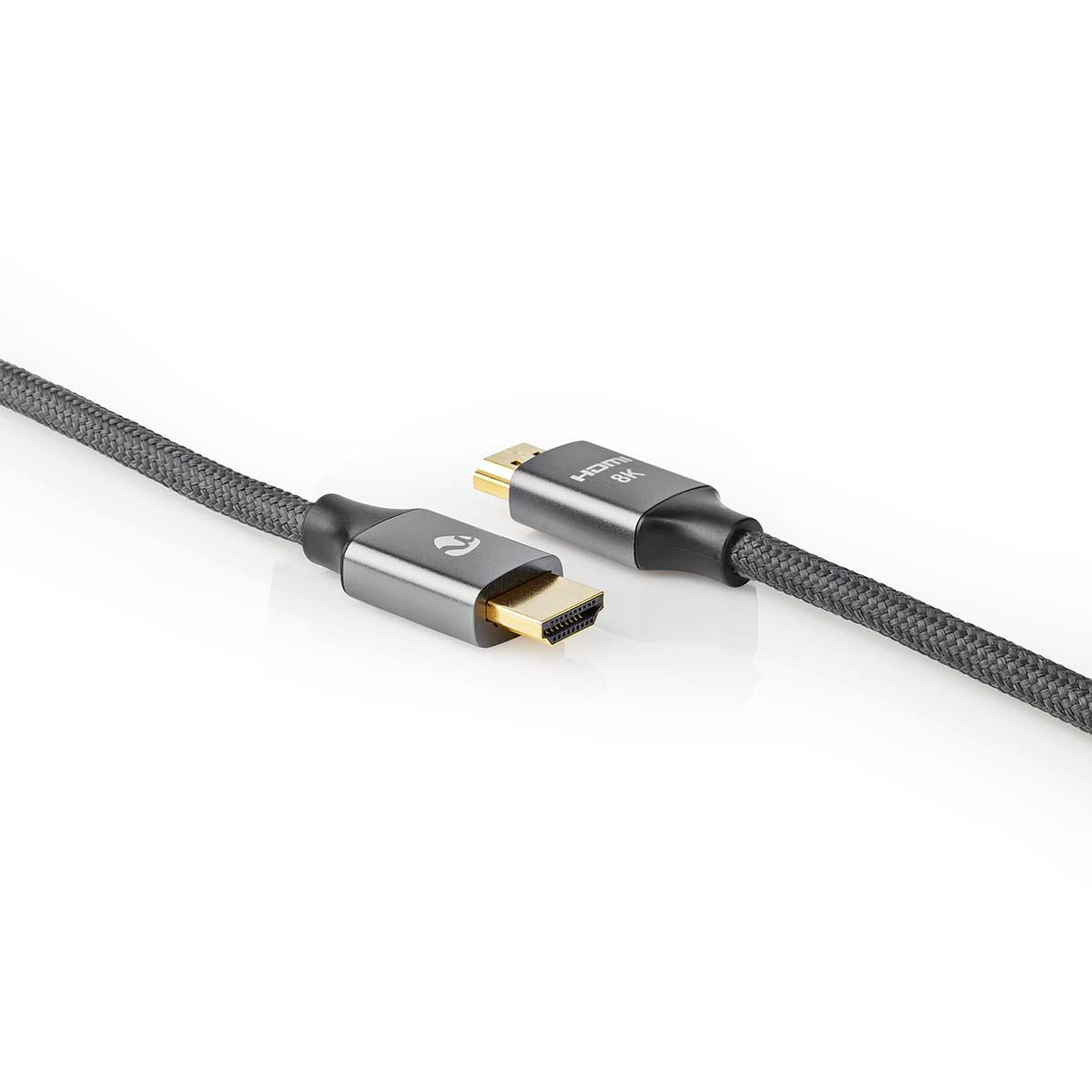 Nedis Ultra High Speed HDMI™ Cable | HDMI™ Connector | HDMI™ Connector | 8K@60Hz | 48 Gbps | 2.00 m | Round | 6.3 mm | Anthracite / Gun Metal Grey | Cover Window Box