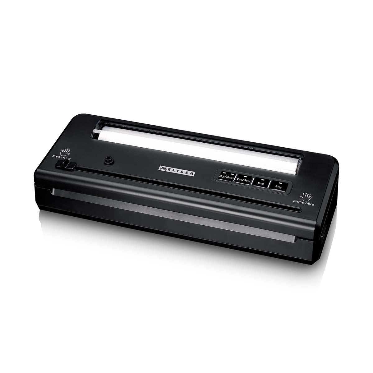 MELISSA Vacuum sealer | 110w | with Integrated Roll Holder |Built-in Cutter | Black