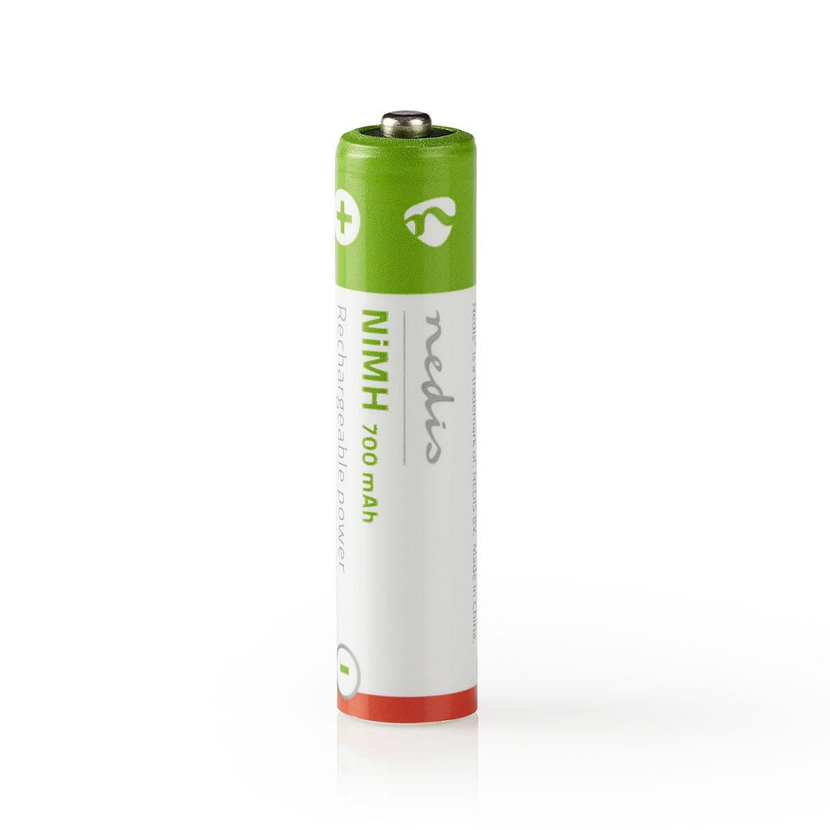 Nedis Rechargeable NiMH Battery AAA | 1.2 V DC | 700 mAh | Precharged | 4-Pack
