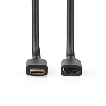 Nedis Ultra High Speed HDMI™ Cable | HDMI™ Connector | HDMI™ Output | 8K@60Hz | 48 Gbps | 2.00 m | Round | 7.9 mm | Black | Envelope